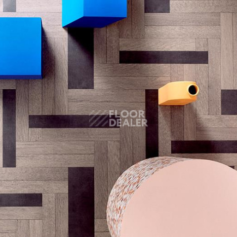 Forbo Sarlon Wood 19dB 9209T4319 dark hybrid wood concrete фото 2 | FLOORDEALER